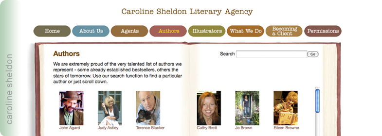 Caroline Sheldon Website Design